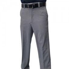 NEW " Smitty "4-Way Stretch" FLAT FRONT UMPIRE PANTS--HEATHER GRAY
